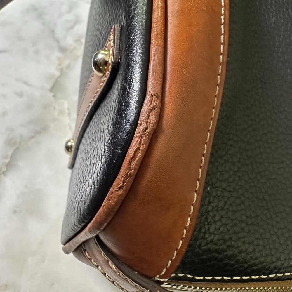 Dooney & Bourke Satchel All Weather Leather Pebbled shoulder strap Flaws - Picture 12 of 16